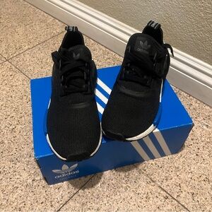 adidas NMD Runner J Shoes black with blue size 5